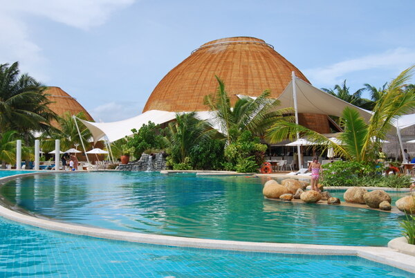 马尔代夫库达拉呼岛度假村游泳池图片
