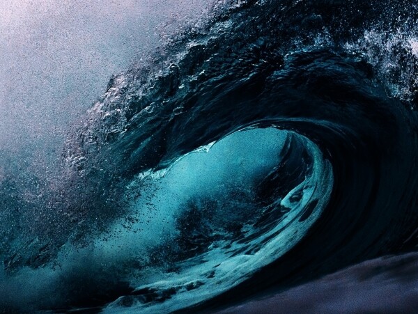 海水海洋度假波浪背景素材