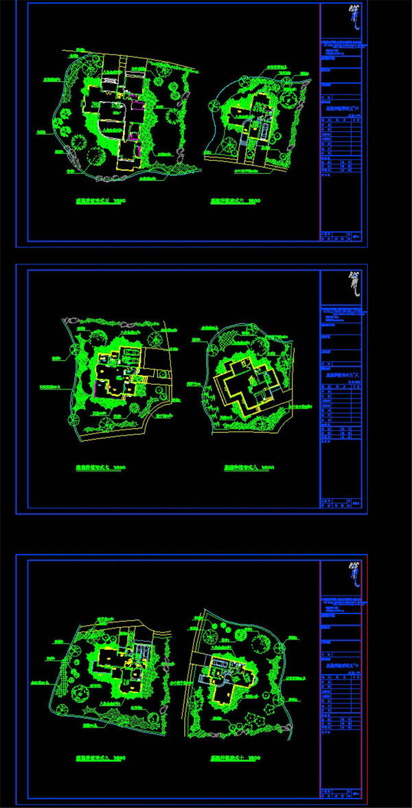 天堂人家绿CAD景观图纸