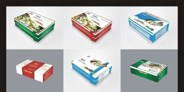 酸菜鱼包装盒平面图图片