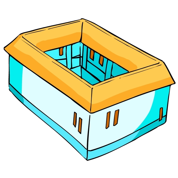 卡通古代建筑