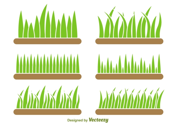 草地矢量集背景
