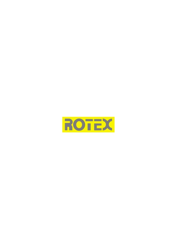 Rotexlogo设计欣赏Rotex重工业LOGO下载标志设计欣赏