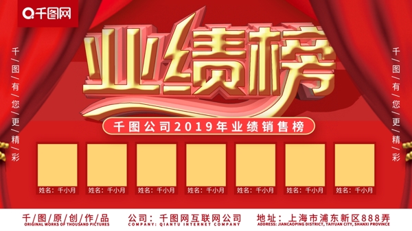 2019销售业绩榜