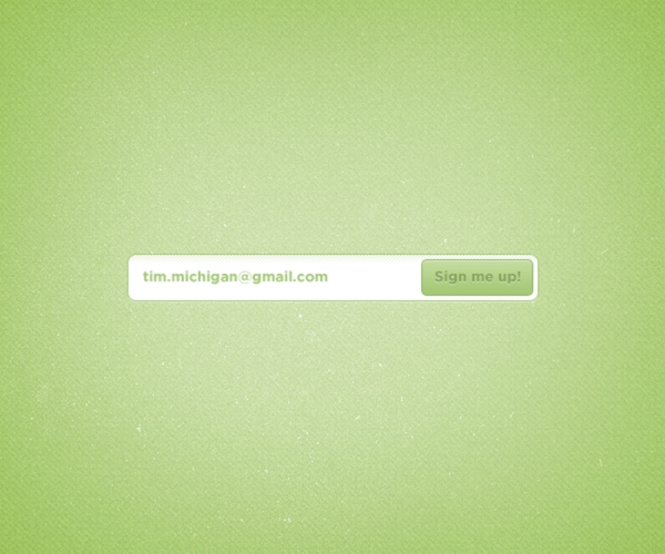 凉爽的绿色注册窗体界面PSD