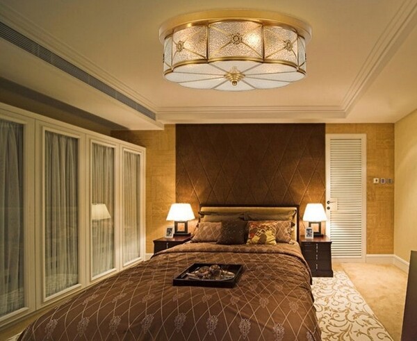现代时尚奢华卧室吸顶灯效果图