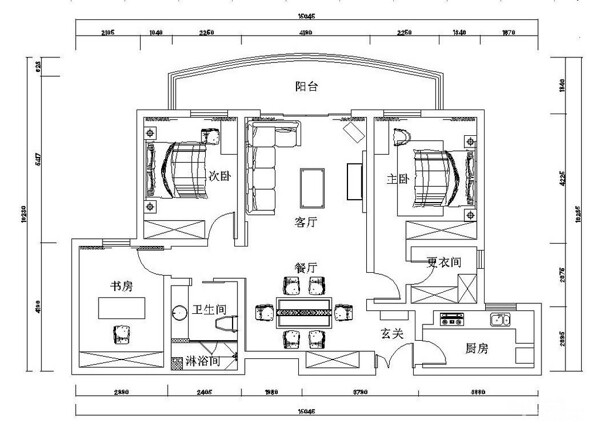 现代别墅家装平面图