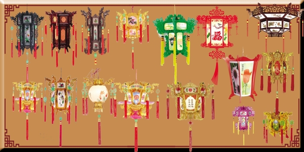 中式古典灯笼图片