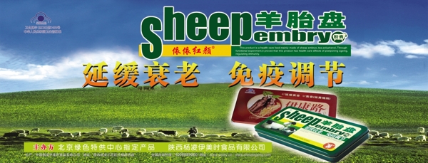 羊胎盘宣传海报图片