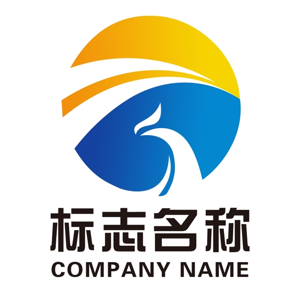 企业科技LOGO凤凰标志