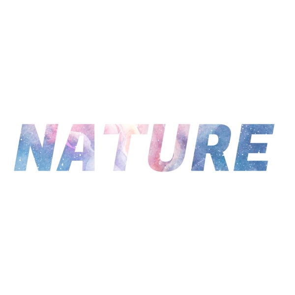丰富多彩的自然简单字体