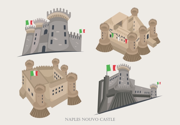 那不勒斯城堡素材