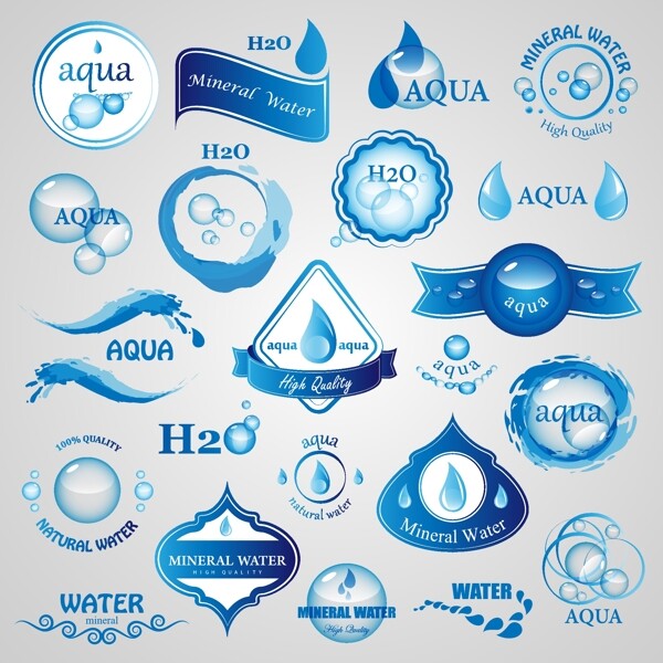 水图标水设计水标志图片