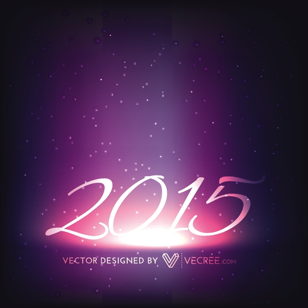 惊人的2015新年背景上的空间
