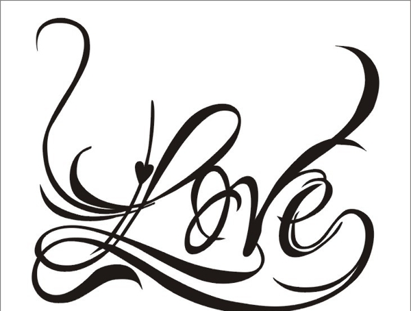 LOVE艺术字图片