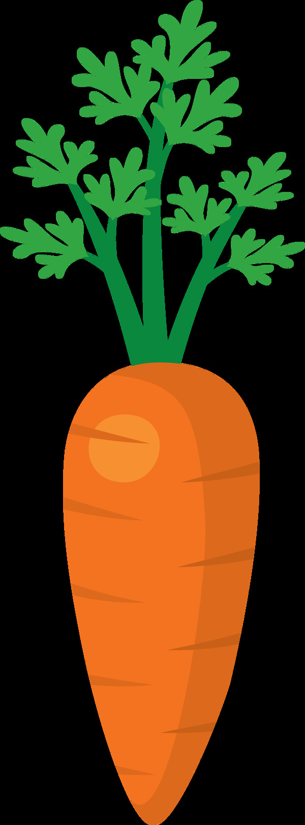 手绘胡萝卜蔬菜免抠png透明图层素材