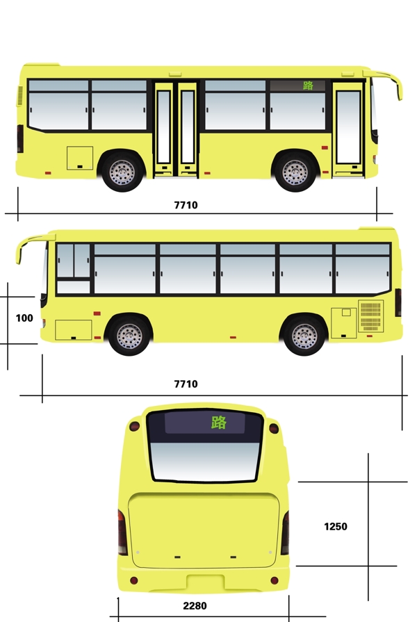 公交车车体