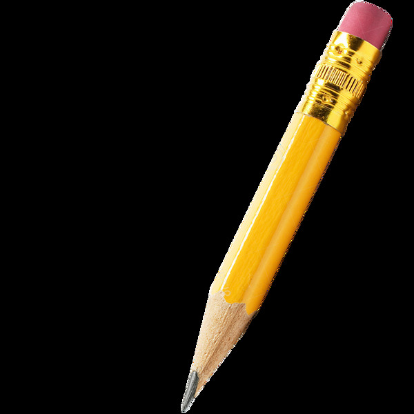 黄色铅笔png元素
