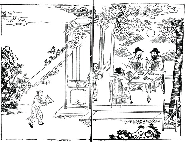 中国古典文学插图木刻版画中国传统文化35