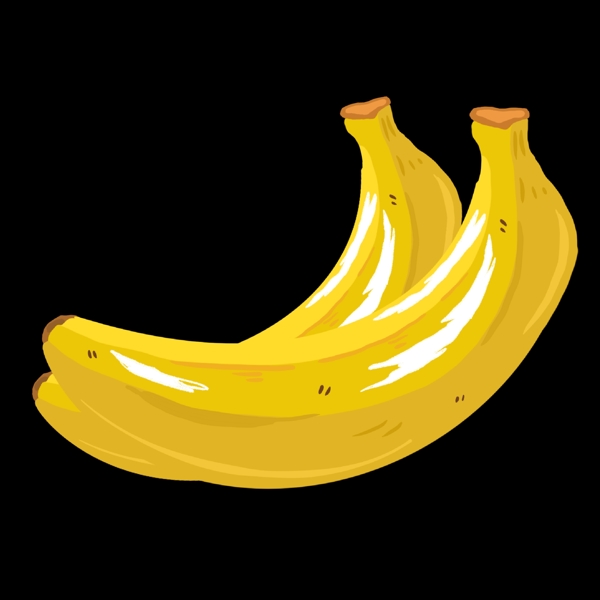 漂亮的美味香蕉插画