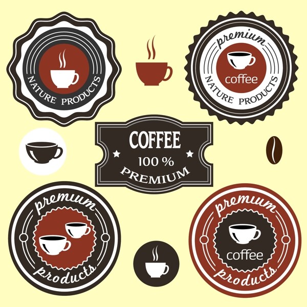 咖啡菜单标签图片