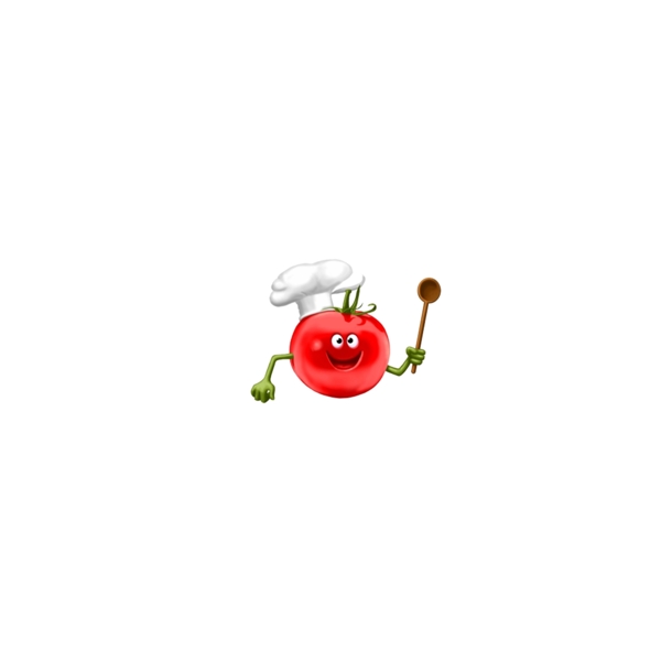 卡通番茄厨师