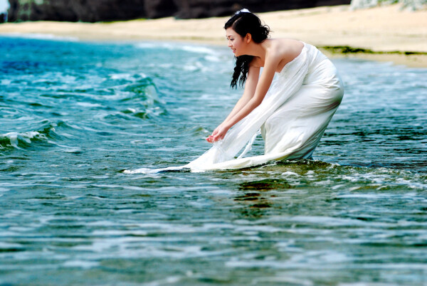 海景婚纱照图片
