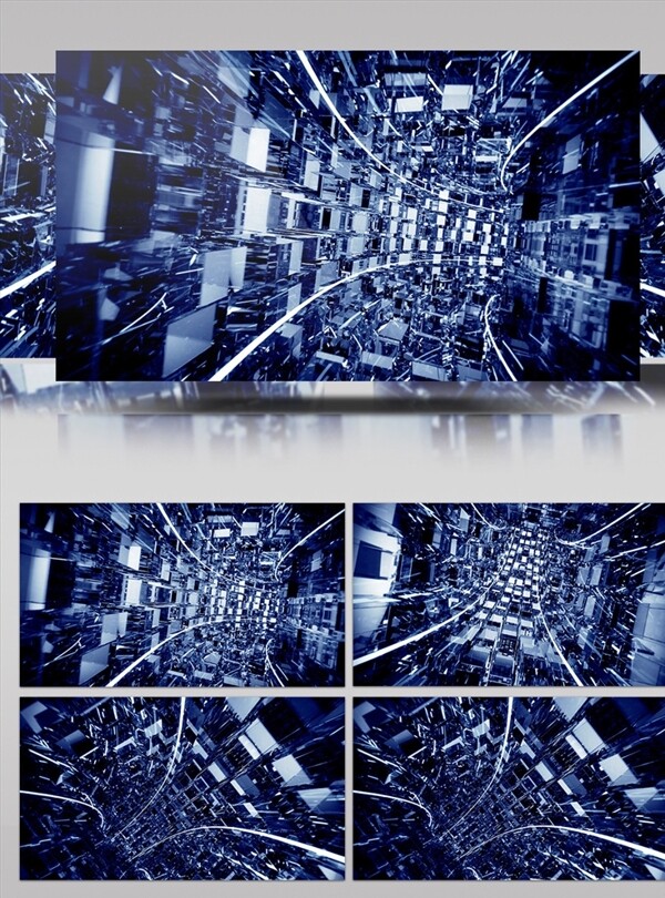 动感立体隧道传输大屏幕背景视频