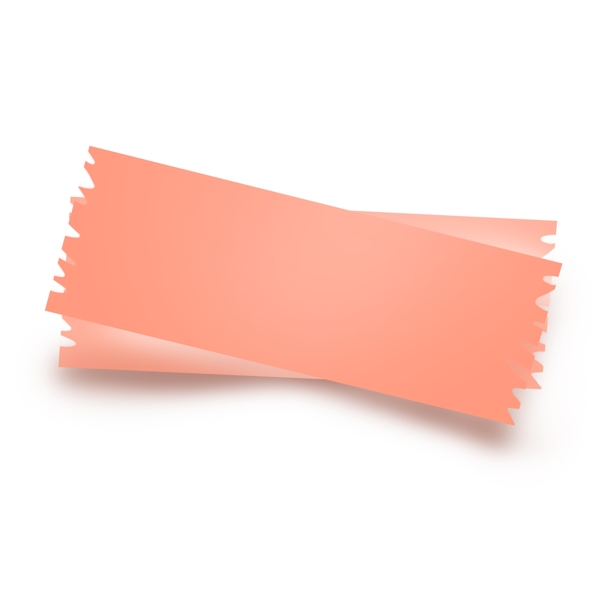 淡粉色胶带纸标题框