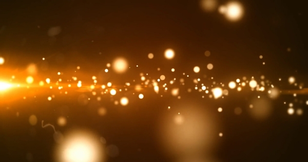 高清金色粒子颁奖动态背景视频素