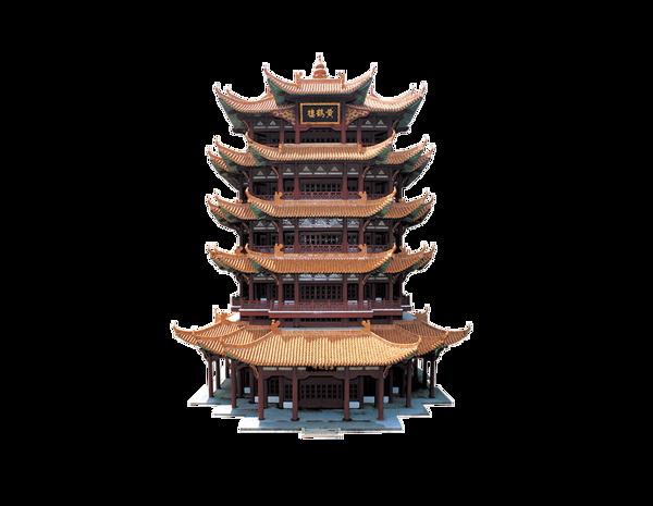 中式建筑高楼元素