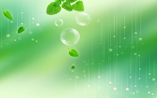绿色水泡背景图片