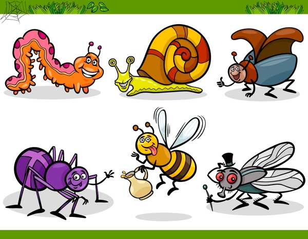 卡通昆虫图片