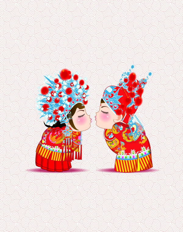 浪漫中国风结婚背景