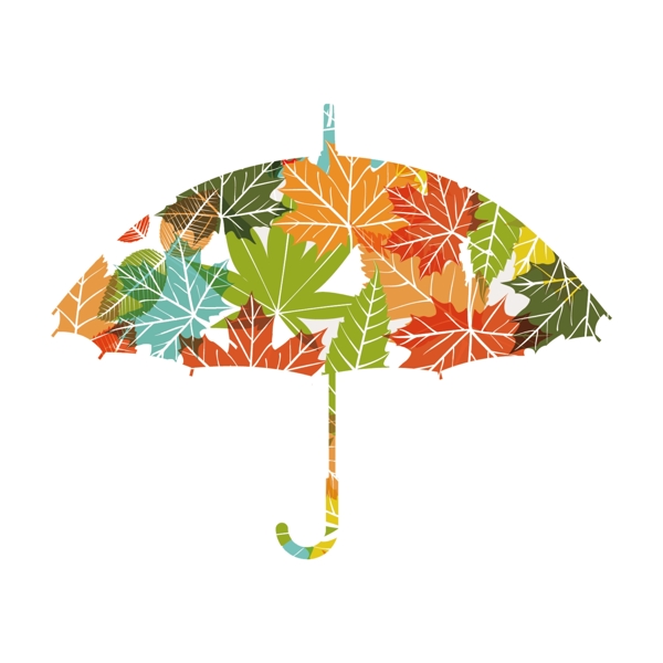 创意雨伞插画素材