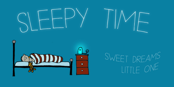 DK的睡觉时间的字体