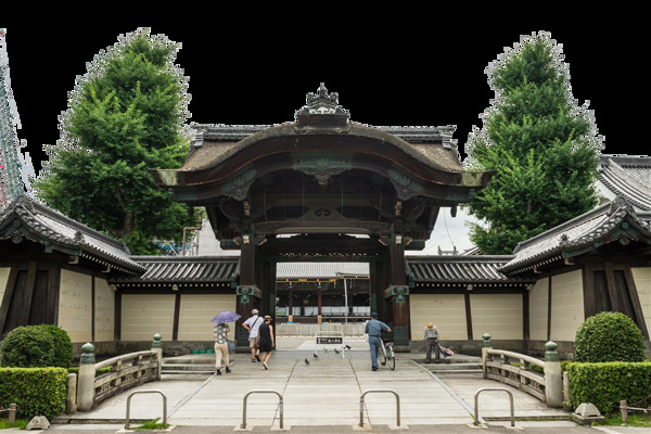 清新简约寺庙日本旅游装饰元素