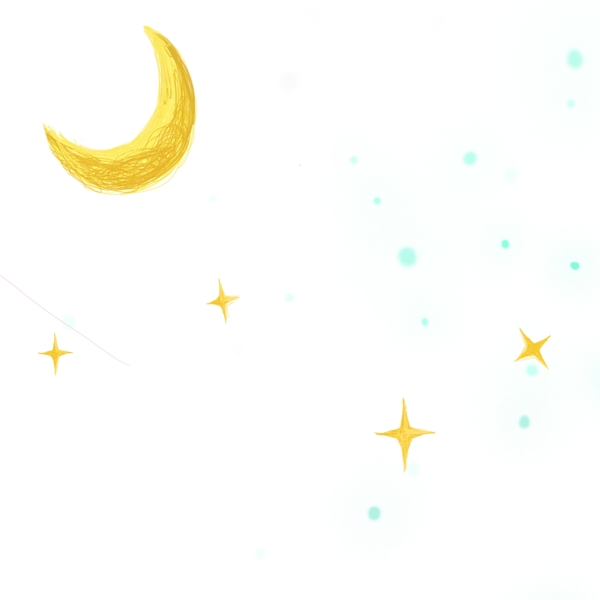 卡通可爱的月亮星星太阳矢量素材