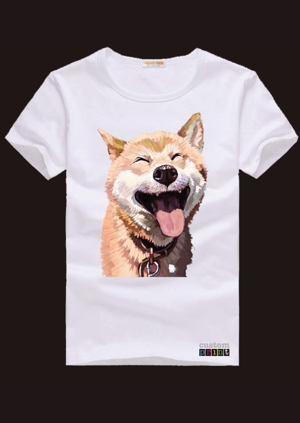 可爱狗狗T恤模板