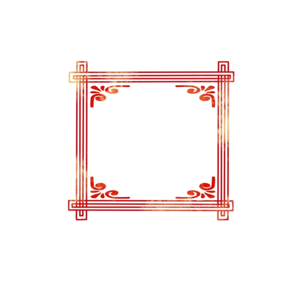 中国风边框古典喜庆新中式边框古风古典花纹