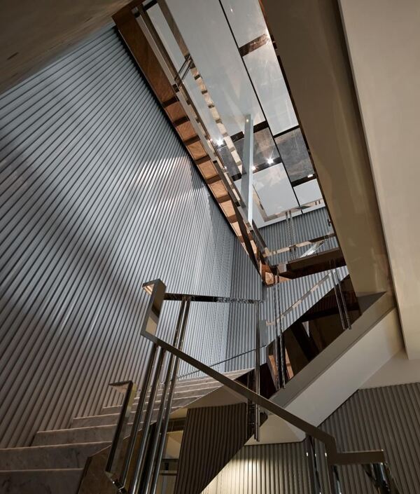 现代室内简约楼梯背景墙设计图