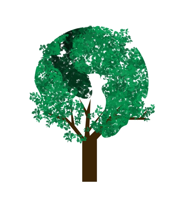 绿色环保树木地球