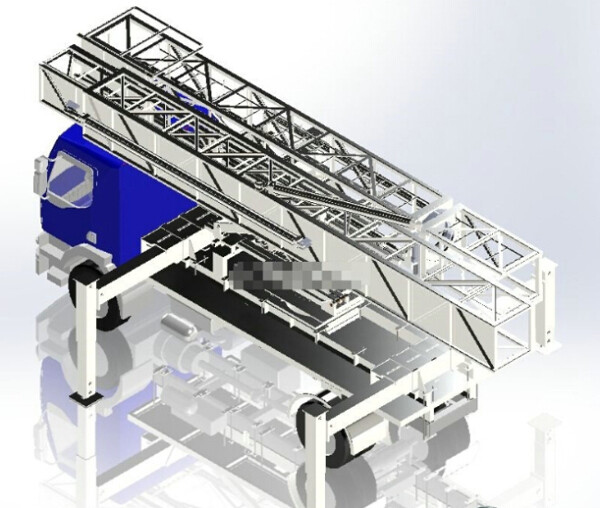云梯车3D模型