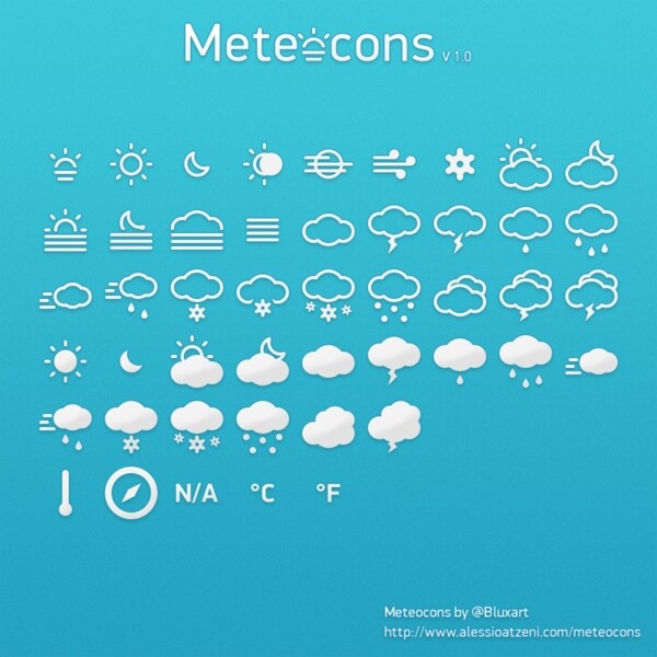 meteocons图标字体