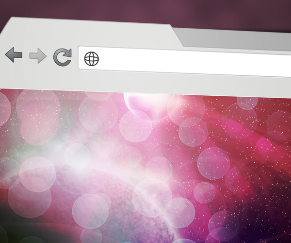 紫色的Web浏览器