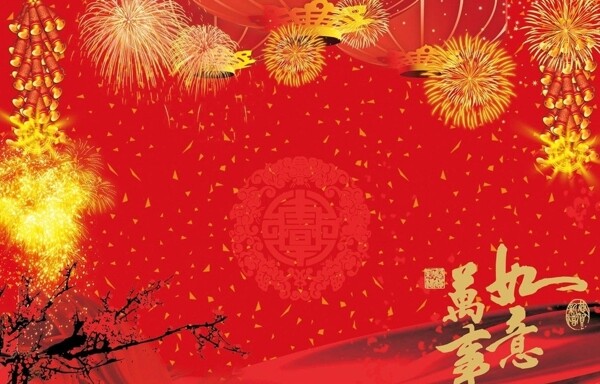 喜庆背景春节素材图片