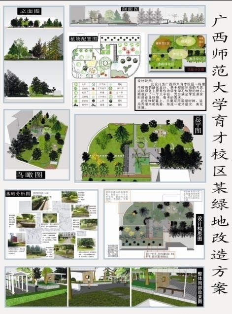 校园绿化改造设计图片