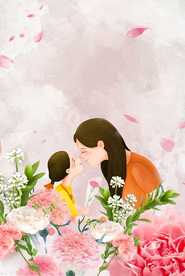 温馨512感恩母亲节宣传海报