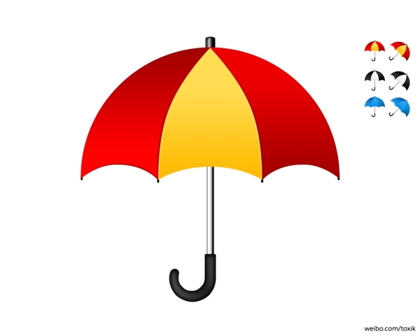 雨伞遮阳伞psd素材免费下载
