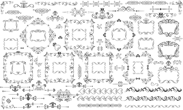 欧式花纹花纹边框图片